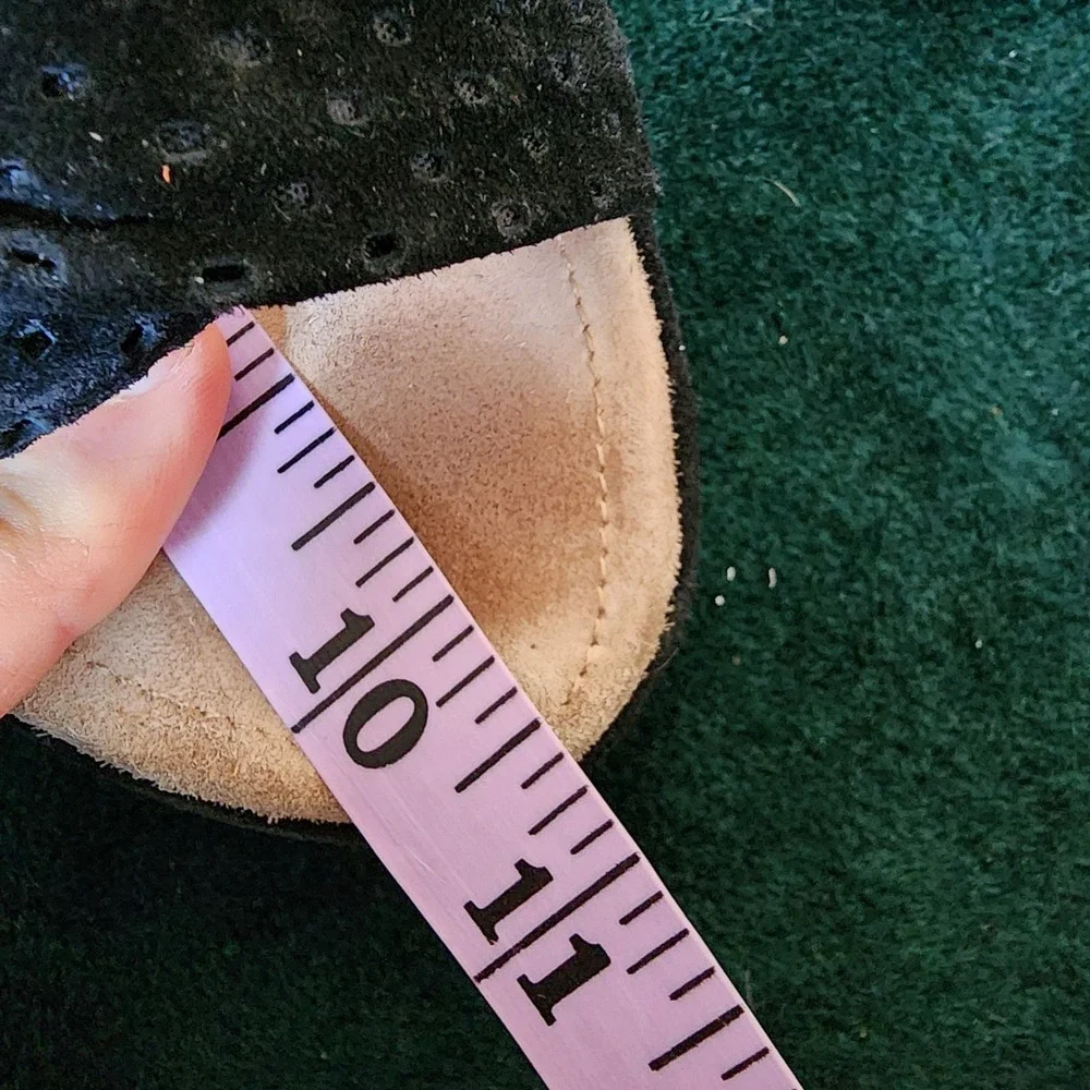 Biviel EU 40 US 9 Black Suede Strappy Platform Wedge Sandals Whimsygoth Classic